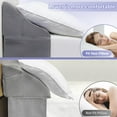 thumbnail image 5 of King Size Bed Wedge Pillow for Headboard/Bed Wedge Gap Filler/Mattress Gap Filler/Wedge Pillow Headboard to Close The Gap (0-6") Between Your Headboard and Mattress, (Grey 76"x10"x7"), 5 of 7