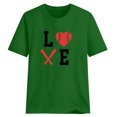 thumbnail image 4 of Blusa informal de manga corta con cuello redondo y estampado suelto de verano para mujer con estilo OAVQHLG3B Store  lin121212, 4 of 4