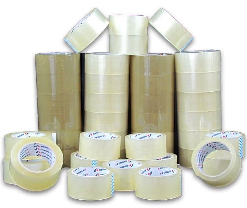 UOFFICE 2" x 55 Yds, 1.7 Mil, 36 Rls/Cs, Clear Acrylic Packing Tape