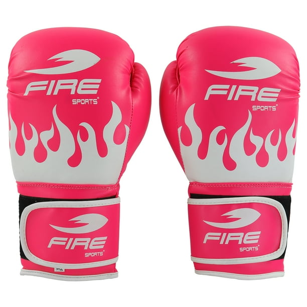 Par de Guantes de Boxeo Fire Sports PVC Línea Fire One Rosa