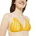 thumbnail image 4 of Effete Feline Claw Marks Scratch Strappy Triangle Bikini Top (AOP), 4 of 4