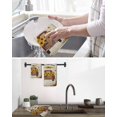 thumbnail image 5 of Vintage Sunflower Truck Kitchen Dish Towels for Drying Dishes Set of 3, Summer Botanical Pastoral Retro Art Waffle Weave Microfiber Hand Tea Bathroom Towels Quick Dry & Absorbent Towel 15.7x23.6, 5 of 7