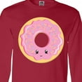 thumbnail image 4 of Inktastic Light Pink Donut Long Sleeve T-Shirt, 4 of 5