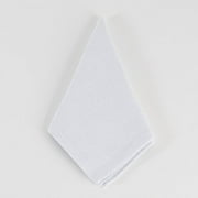 Fennco Styles Scintilla Classic Design Shimmering Napkins ,Set of 4 (White)