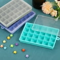 thumbnail image 5 of Uxcell 3 Pack Silicone Ice Tray Tray with Lid for Freezer Square Ice Tray Mould 15 Grid Per Tray, Blue, 5 of 6