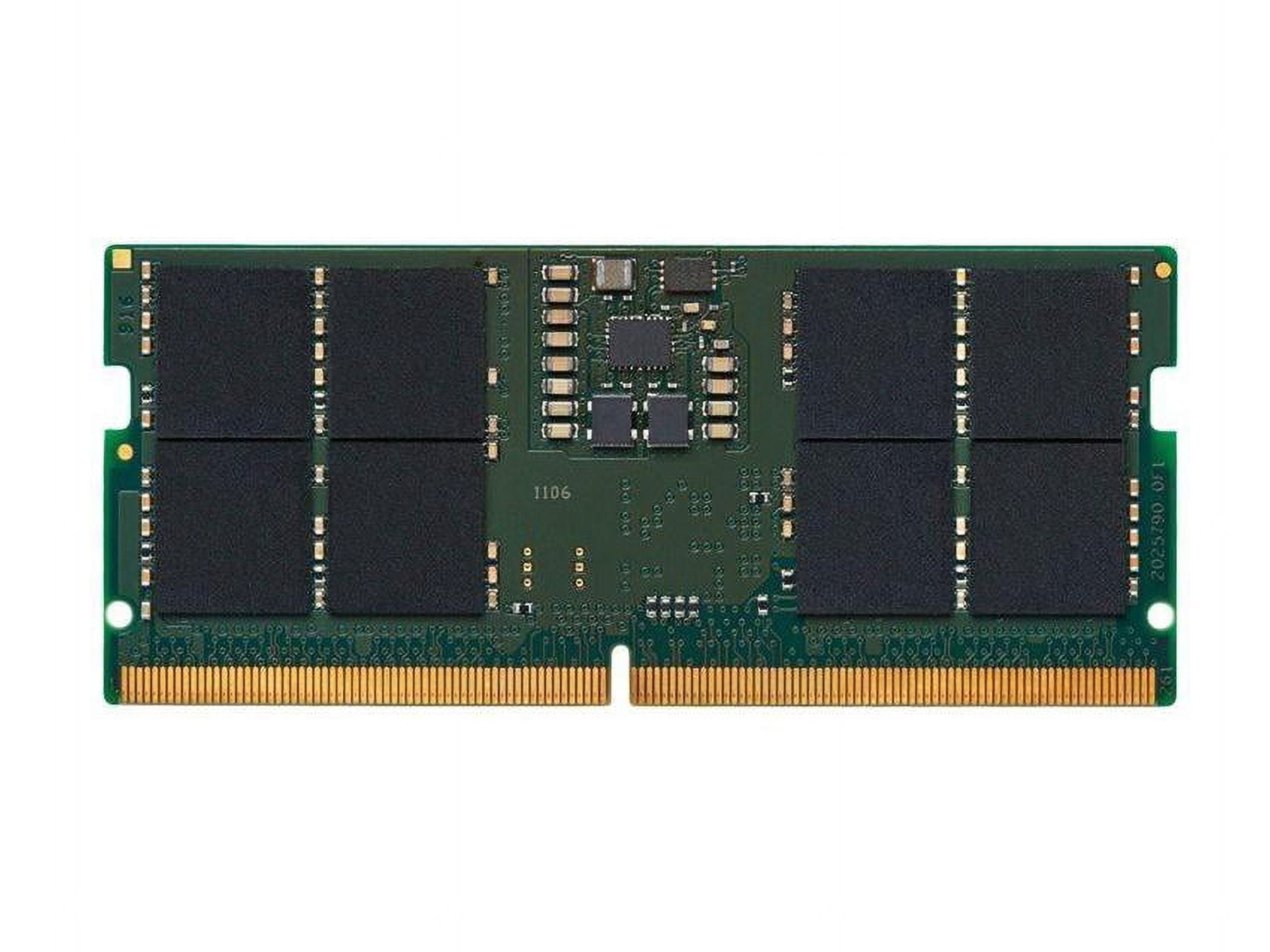 Kingston 16GB DDR5 SDRAM Memory Module - For Notebook - 16 GB - DDR5-5600/PC5-44800 DDR5 SDRAM - 5600 MHz Single-rank Memory - CL46 - 1.10 V - Non-ECC - Unbuffered - 262-pin - SoDIMM - KCP556SS8-16