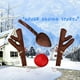 thumbnail image 3 of Reindeer Decoration Car Reindeer Antlers Red Nose Ornaments, 3 of 5