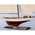 thumbnail image 2 of Columbia Limited 35" - Wood Sailboat Model - Sailboat Model Decor - Wooden Yacht Model - Model Sailing Boat - Nautical Decor - Not A Model Ship Kit, 2 of 2