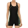 thumbnail image 1 of Women's Boyleg One Piece Swimsuit Racerback Swimming Suits, 1 of 6