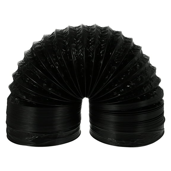 Masteelf Practical Vent Hose Aluminum Foil Ducting Portable Dryer Black