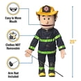thumbnail image 3 of 25" Fireman, Peach Male, Full Body, Ventriloquist Style Puppet, 3 of 5