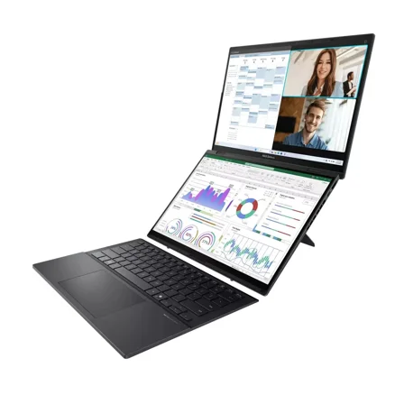 ASUS Zenbook DUO 14" OLED Touchscreen Laptop - Intel EVO Edition Powered by Intel Core Ultra 9 Series 2 Processor - Dual 14” OLED Touch 120Hz Displays - 2TB SSD - Windows 11