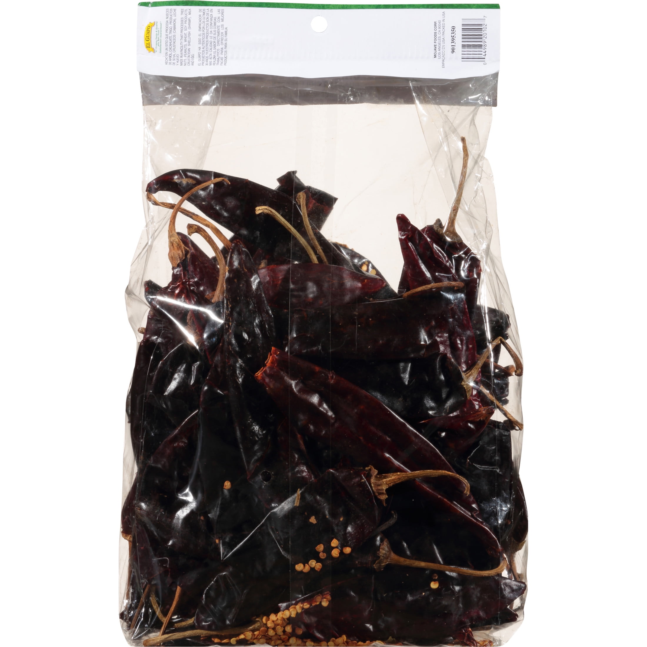 El Guapo No Artificial Flavors Whole Guajillo Chili Pods, 16 oz Bag