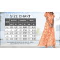 thumbnail image 2 of Women's Elegant Boho Floral Chiffon Maxi Dress Casual Summer V Neck Ruffle Short Sleeve Flowy Dresses, 2 of 6