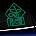 thumbnail image 1 of Because Twisties - Vinyl Decal For MINI Cooper - Choose Color - [GREEN], 1 of 1