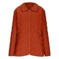 thumbnail image 4 of Women's Quilted Barn Jacket 2026 Trendy Lightweight Puffy Zip Up Bomber Coat Warm Winter Outwear with Pocket, 4 of 6