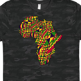 thumbnail image 3 of Inktastic African Continent with Pattern-Black History Month T-Shirt, 3 of 4