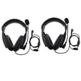 thumbnail image 1 of 2x Auriculares con Micrófono Y PTT para Dedo para 777S RT21 / 22 SM SunniMix Auriculares aéreos profesionales, 1 of 8