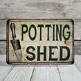 thumbnail image 4 of Potting Shed Vintage Look Garden Chic 8 x 12 Matte Finish Metal 108120020045, 4 of 8