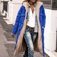 thumbnail image 6 of Dzrciro Long Winter Coats for Women, Fleece Lined Collared Full Zip Waterproof Hooded Trench Coat with Pockets, Thick Thermal Versatile Windbreaker Puffer Jackets S-5XL, 6 of 10