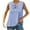 Light Blue, variant on Otntypg Womens Sleeveless Tank Tops Casual Summer Tie Front Crewneck Solid Color Pleated Shirts Summer Loose Fit Flowy Tunic Tops Sky Blue XXL