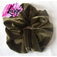 thumbnail image 5 of Penny's Boutique Olive Green Velvet Scrunchy - Regular, 5 of 7