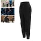 thumbnail image 5 of Pantalones De Chándal, Moda Sueltos Ajuste Ajustable Fitness Joggers Transpirable Poliéster Suave Lavable Negro Para Deportes Correr Para Mujer ANGGREK Otros, 5 of 8