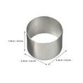 thumbnail image 5 of COOPHYA Silver Round Tart Tin Baking Tool for Pastry Making 1Pcs, 5 of 5