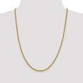 thumbnail image 2 of 14k Yellow Gold 24 Inch 2.2mm Franco Chain Necklace Pendant Charm, 2 of 9