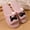 Pink, variant on Women Cat Slippers Comfortable Slip-On Open Toe House Shoes with Cute Cartoon Cat Embroidered Design Perfect for Indoor Use House Slippers