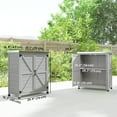 thumbnail image 3 of Outsunny Armoire de Rangement en Bois, Remise de Jardin Extérieure avec Tablette, Gris, 3 of 10