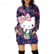 thumbnail image 4 of Nueva sudadera con capucha de la película de dibujos animados HELLO KITTY divertida de primavera para mujer, sudadera con gráficos lindos de anime, sudadera vintage ajustada con capucha para mujer, 4 of 5