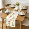 thumbnail image 4 of Happy Easter Bunny Table Runner, Easter Eggs Table Runner Kitchen Dining Table Dresser for Home Party Spring Summer Decor Easter Day Decorations 13x36 Inch, 4 of 6