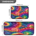 thumbnail image 3 of 2-Piece Kitchen Rugs Set Non-Slip Mats Carpet Floor for Kitchen, Bathroom (19.7"x27.6" & 19.7"x47.2") Colorful Tie-dye with Swirling, 3 of 7