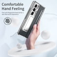 thumbnail image 2 of TECH CIRCLE Galaxy Z Fold 6 Case,Ultra-Thin Luxury Perfect Clear Plating Hard PC Crystal Transparent Kickstand Cover Anti-Scratch Shockproof Protection Case for Samsung Z Fold 6 5G 2024,Clear, 2 of 7