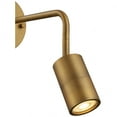 thumbnail image 3 of Access Lighting 1 Light LED Wall Or Ceiling Spotlight in Antique Brushed Brass Color, 3 of 15