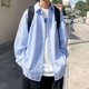 thumbnail image 4 of pstuiky Camisas casuales de manga larga para hombre, Camisa informal de moda para hombre con solapa, manga larga, botones y rayas con bolsillo tops de invierno para hombre xxxl, 4 of 5