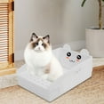 thumbnail image 2 of White Portable Foldable Cat Litter Box with Waterproof Design, Ideal for Home Use, Travel Convenience, and Pet Care Solutions During Outdoor Adventures and Vacation Periods, 2 of 6