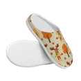 thumbnail image 3 of Goofa Autumn Maple Leaf and Deer Print Womens Mens Cotton Lightweight House Slippers , Washable Home Slippers,Indoor Comfy Bedroom Cozy Slippers-39/40, 3 of 7