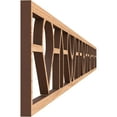 thumbnail image 3 of Ekena Millwork 46 3/8"W x 4"H x 3/8"T Whitechapel Fretwork Moulding, Hickory, 3 of 13