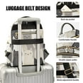 thumbnail image 3 of FORMRS Mini Backpack Purse for Women Travel Daypack Casual Shoulder Bag, Beige Cute Cats, 3 of 7