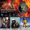 thumbnail image 5 of Smartwatch Reloj Inteligente Hombre con Llamadas : Montre Intelligente Imperméable 112 Modes Sport Podomètre Bluetooth iPhone Android, 5 of 5