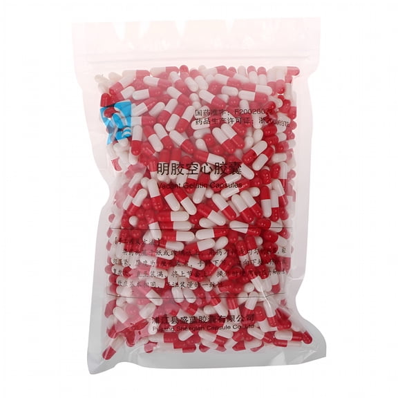 QARUN 2026 New 1000Pcs Empty Gelatin Capsules Diy Capsule Filling-Pill Capsules Empty Gel Caps Pill Capsules Empty for Home,Diy,Health,Supplements