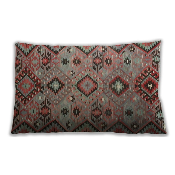 Ahgly Company Indoor Rectangular Contemporary Lumbar Throw Pillow, 13 inch by 19 inch