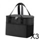 thumbnail image 1 of 3 Bolsas Térmicas Grandes Con Aislamiento, Bolsa Para Utensilios De Cocina, Estuche, Contenedor Para Acampar Y Trabajar, Color Negro, 1 of 10