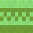 thumbnail image 1 of Ahgly Company Indoor Square Patterned Emerald Green Area Rugs, 5' Square, 1 of 6