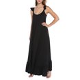 thumbnail image 3 of Doublju Women's Scoop Neck Ruffle Trim Maxi Long Dress (Plus Size Available), 3 of 4