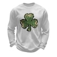 thumbnail image 3 of YueHuiYing St Patricks Day Shirt Mens Shamrock Print Retro St. Patrick's Day Long Sleeve Slainte T-Shirt, 3 of 3