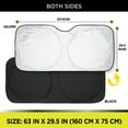 thumbnail image 4 of Auto Drive  Double Rings  Twist Sun Shade Ultimate Protection for  Car  Windshields1 pack, 63"x29.5", 4 of 12
