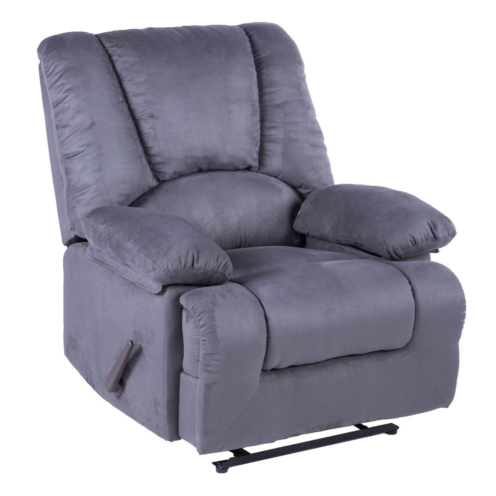 Lifesmart Calla Casa Series Gray Oversize Recliner Chair with Heat